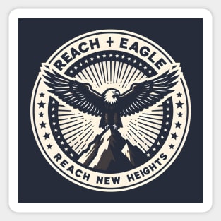 Reach New Heights – Bold Eagle Motivational Graphic Sticker